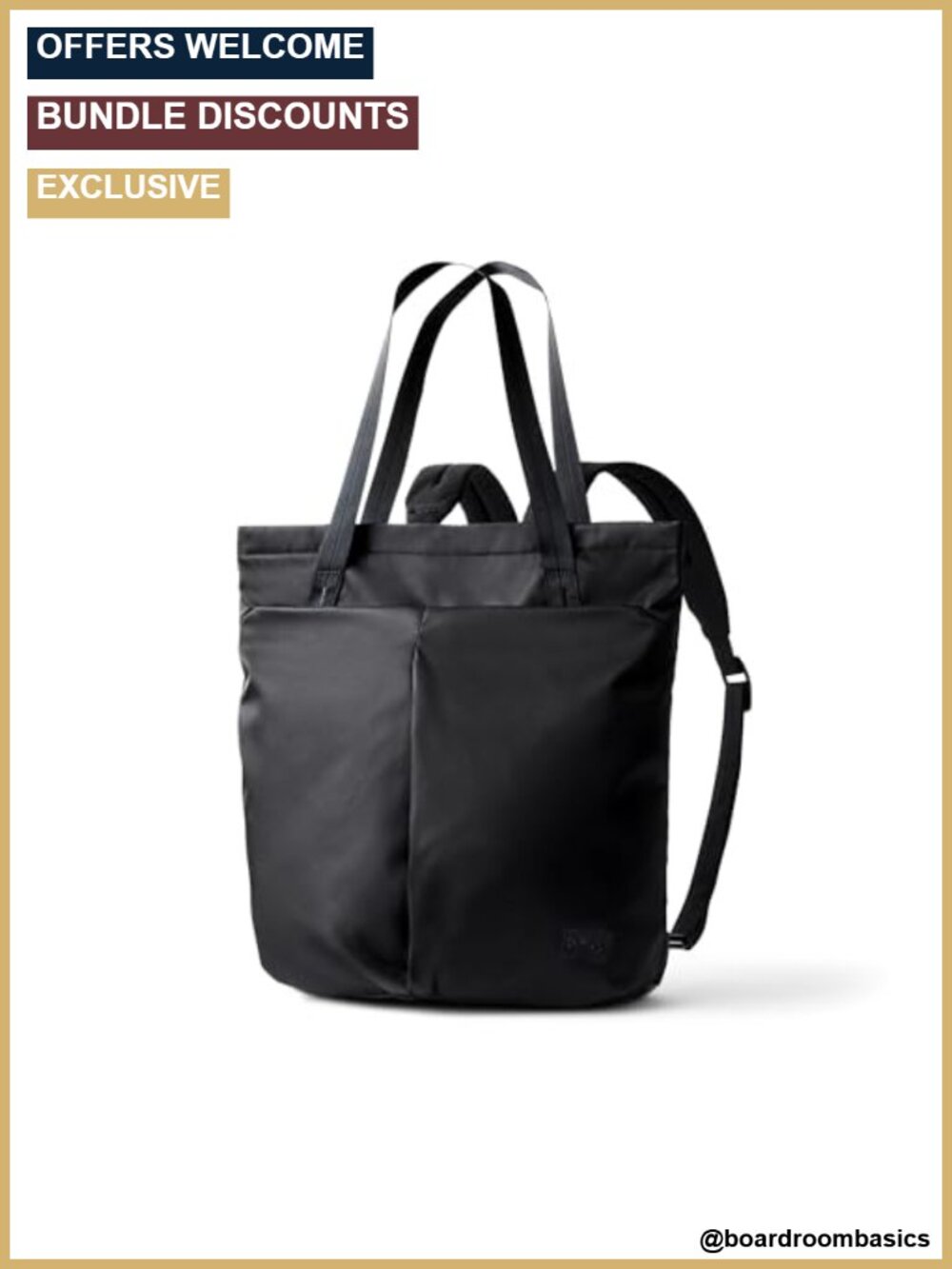 Bellroy Laneway 18L 2-in-1 Convertible Tote Backpack Travel Gym Bag